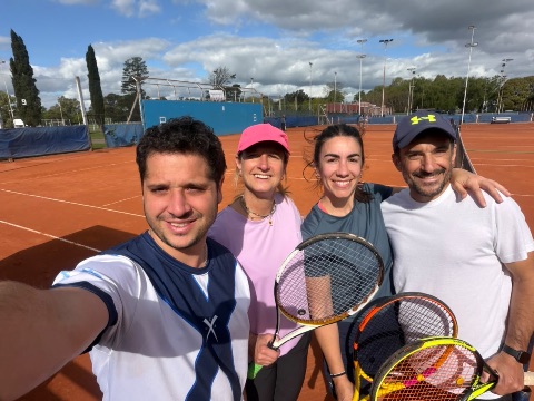 Foto de Florencia Squirru / Ignacio Nassello vs. Agustina Barchuk / José Leibovich